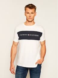 Shop with afterpay* free shipping over $49. Tommy Hilfiger T Shirt Logo Flag Um0um01170 Weiss Regular Fit Modivo De