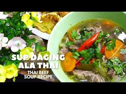 Resepi sup daging ala thai подробнее. Sup Daging Ala Thai Thai Beef Soup Recipe Youtube