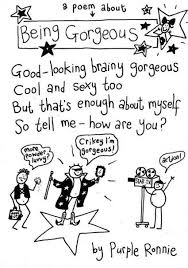 The Brilliant Wisdom Of Purple Ronnie Poem About Myself Poems Words