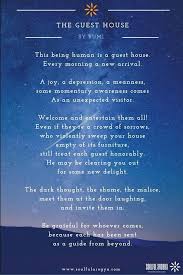 Welcome Every Emotion With Open Arms Bringing Back Becca Rumi Poem Compassion Poems Rumi Love Quotes