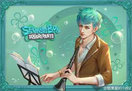 Squidward In Anime Form Spongebob Anime Anime Anime Characters