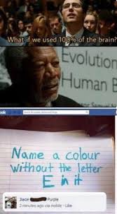 Our fires are damped, our drafts are checked. Dopl3r Com Memes What If We Used 100 Of The Brain Volution Human B Ook Name A Colour Without The Leter E N I Jacepurple 2 Minutes Ago Via Mobile Lke
