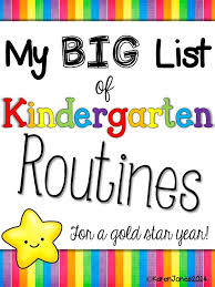 Huge Printable List Of Routines And Procedures To Teach In The Beginning Of The Kindergarten Classroom Management Kindergarten Routines Kindergarten Classroom