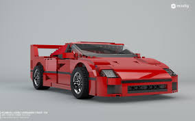 10248 lego creator ferrari f40. Ferrari F40 10248 Lego Creator Lego 3d Review Www Minifig Info