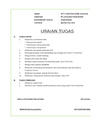 Uraian tugas tenaga bendahara barang puskesmas adalah : Uraian Tugas Poli Kia
