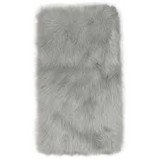 Elle Decor 24 X 35 Arctic Accent Rug 15 Liked On Polyvore Featuring Home Rugs Grey Fake Fur Rugs Faux Grey Faux Fur Rug Faux Fur Area Rug Retro Rugs