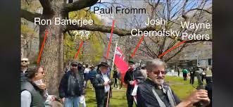 Telling the other side of the story. Anti Racist Canada The Arc Collective Chris Saccoccia Privileged Yellow Vester Participating In Toronto Anti Lockdown Rallies