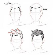 Trendy Hair Drawing Male Hairstyles 35 Ideas Male Hairstyles Drawing Drawing Hair Tutorial Drawings How To Draw Hair