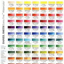 daniel smith color chart esperoart com