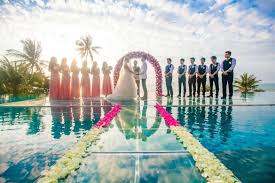 over water wedding ceremony