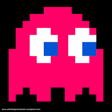 Pacman Ghost Colour Pixel Art Games Pacman Ghost Pixel Art