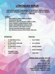 Tersedia loker untuk berbagai kalangan dari lulusan sma, smk, fresh graduate. Lowongan Kerja Dibutuhkan Joki Game Di Luxurious Net Cengkareng Wawancara Langsung Walk In Inteview Atmago