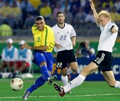 07, 2001 tv tokyo your rating: Brazil 2 Germany 0 In 2002 In Yokohama Ronaldo Has A Shot Blocked By Carsten Ramelow In The World Cup Final