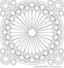 Rose Window From The Cathedral Of Strasbourg Coloring Page Coloring Pages Rose Window Coloring Book Pages