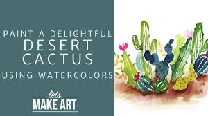You will enjoy learning how to paint and making amazing creations at the same time. Learn To Paint A Desert Cactus In Watercolor Youtube