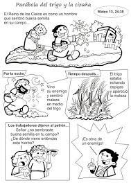 El Rincon De Las Melli Historieta Parabola Del Trigo Y La Cizana Actividades De La Escuela Dominical Escuela Dominical Para Ninos Biblia Para Ninos