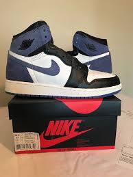Nike Air Jordan Retro 1 Blue Moon Gs Bg Size 5 5y New Youth Ebay Link Nike Air Jordan Retro Jordan Retro 1 Air Jordans