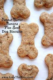 Small Batch Peanut Butter Banana Flax Seed Dog Biscuits Dog Treat Recipes Homemade Dog Food Dog Biscuits