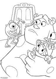 Coloring pages in this section. Monsters Inc Coloring Pages Mike Sulley And Boo Coloring Home