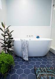 Hexagon tile bathroom floor mosaic is one of the most requested for its tiled bathroom and kitchen substances thanks to its originality and versatility. Hexagon Bathroom Floor Tile Centsational Style