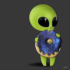 Cute Alien Poster By Vovs Cute Alien Alien Drawings Alien Painting