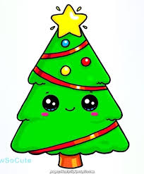 Lovely Drawsocute From Wennie Its A Xmas Tree Cute Kawaii Drawings Kawaii Christmas Kawaii Doodles