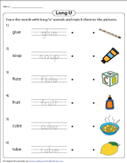 Besides being pronounced with two distinct sounds, it sometimes doesn't have any significance at all. Long U Worksheets