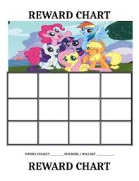 My Little Pony Reward Charts Reward Chart Kids Printable