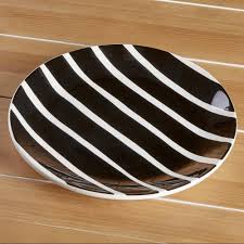 Black And White Striped Dinner Plates 11 Black White Striped Dinner Plate Plates Modern Tablescape Dinner Plates