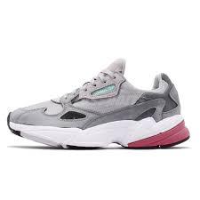 details about adidas originals falcon w grey trace maroon women running shoes sneakers d96698