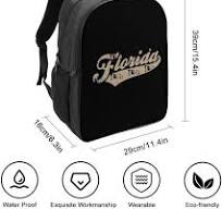 I Love Florida - Mochila para laptop con múltiples bolsillos, impermeable,  para trabajo, compras, unisex, 16 pulgadas