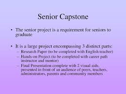 You can rate examples to help us improve the quality of examples. Senior Capstone Project Ppt Download