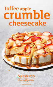 Toffee Apple Crumble Cheesecake Recipe Recipes Desserts Apple Crumble