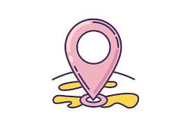 Location Pointer Pink Rgb Color Icon In 2020 Marker Icon Icon Cute Patterns Wallpaper