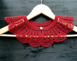 Pin By Saranya Vimal Manoharan On Crochet Edging Crochet Lace Collar Crochet Collar Crochet Lace