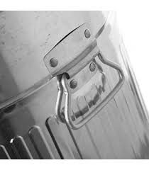 The sleek design is attractive and extremely functional, the perfect side kick for all your adventures. Grey Metal Retro Kitchen Bin 20l Wadiga Com