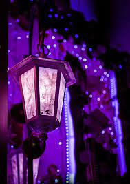 Dim Light Of A Street Lamp In The Violet Night Street Lamp Dim Lighting City Lights At Night