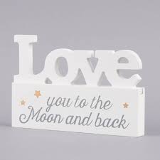 4.6 out of 5 stars. Dekoobjekt Love You To The Moon And Back 15x10 5x1 5cm Schoner Leben Dein Lieblingsladen Im Netz