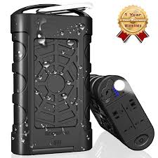 Temdan 10000mah Ipx8 Waterproof Power Bank Outdoor Rugged Portable Charger Support Charging Underwater Portable Charger Cassette Players Recorders Portable