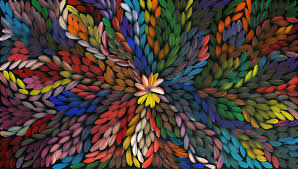 The Artery Contemporary Aboriginal Art Gallery Louise Numina Bush Medicine Leaves In 2020 Colorful Art Native Art Art
