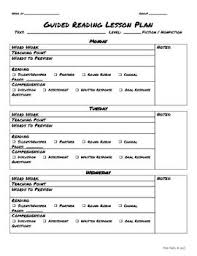 Guided Reading Lesson Plan Templates Guided Reading Lesson Plans Guided Reading Lessons Reading Lesson Plans
