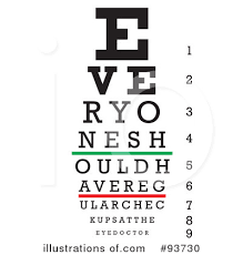 Eye Chart Clipart 93730 Illustration By Arena Creative