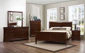 Louis Phillipe 6pc Twin Bedroom Suite In Semi Dark Cherry By Titus Furniture