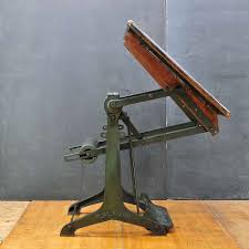 1930 S Industrial Drafting Table German Factory Cast Iron Steel Top Industrial Drafting Tables Drafting Table Vintage Drafting Table