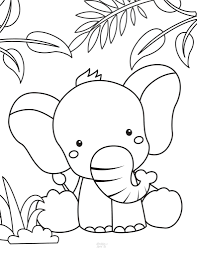 Parents may receive compensation when you click through and purchase from links contained on this website. Free Printable Elephant Coloring Pages Easy Elephant Pictures To Color