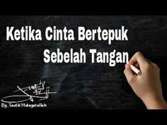 Cinta Bertepuk Sebelah Tangan Youtube Cinta Kutipan Humor Kutipan