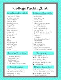 Free Printable College Packing List All Of Your Dorm Room Must Haves Collegepackinglist Free P College Packing Lists College Packing College Dorm Checklist