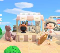 Made A Teddy Bear Stand Creator Code 8590 9946 1775 Acqr Animal Crossing Game Bear Stuffed Animal Animal Crossing Qr