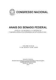 CONGRESSO NACIONAL ANAIS DO SENADO FEDERAL