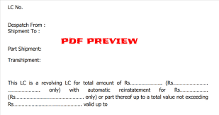 A confirmed letter of credit involves a bank other than the issuing bank guaranteeing the letter of credit. Letter Of Credit Application Form Pdf Lc Form Download All Bank Application Form Pdf